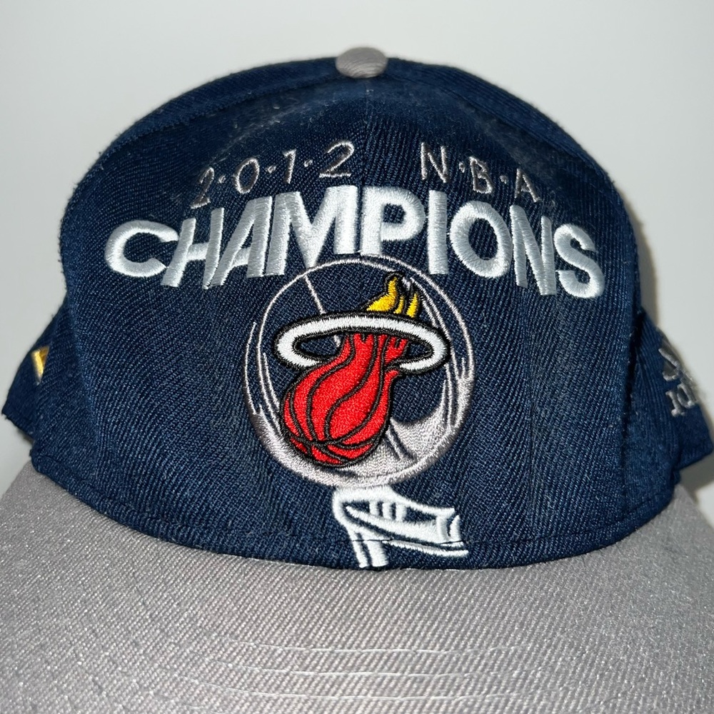Miami Heat NBA Finals Championship Hat Adidas 2012 Snapback Lebron James Wade